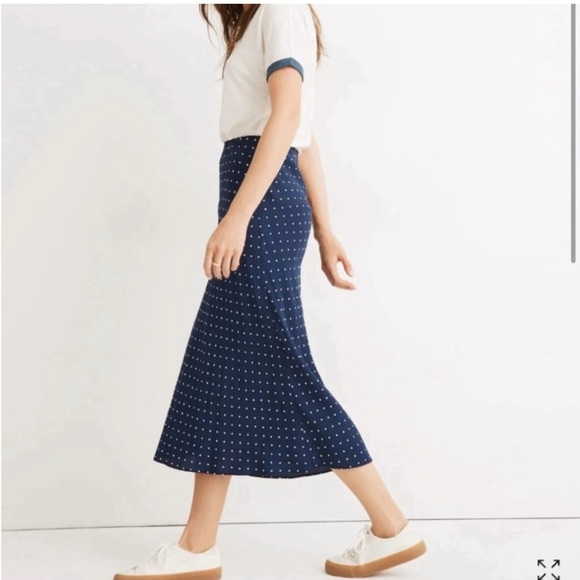 Madewell Midi Polka Dot Skirt, size 4 - Picture 3 of 6